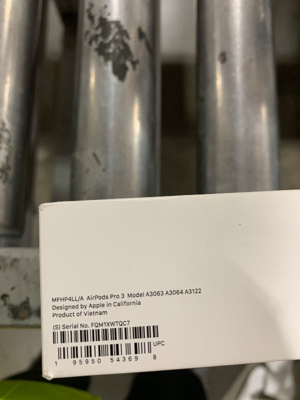 Photo 1 of Apple AirPods Pro 3 Wireless Earbuds, Active Noise Cancellation, Live Translation, Heart Rate Sensing, Hearing Aid Feature, Bluetooth Headphones, Spatial Audio, High-Fidelity Sound, USB-C Charging