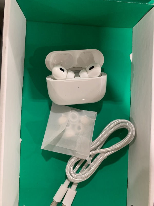 Photo 1 of Apple AirPods Pro (2nd Generation) with MagSafe Charging Case (USB-C) (Renewed Premium)