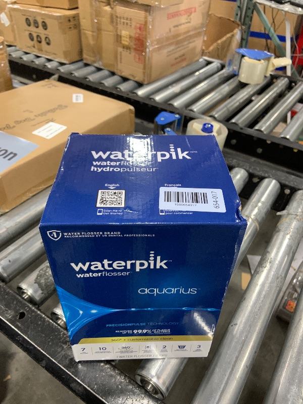 Photo 1 of Waterpik Aquarius Water Flosser For Teeth Cleaning, Gums, Braces, Dental Care, Electric Power With 10 Settings, 7 Tips For Multiple Users And Needs, ADA Accepted, Black WP-662, Packaging May Vary