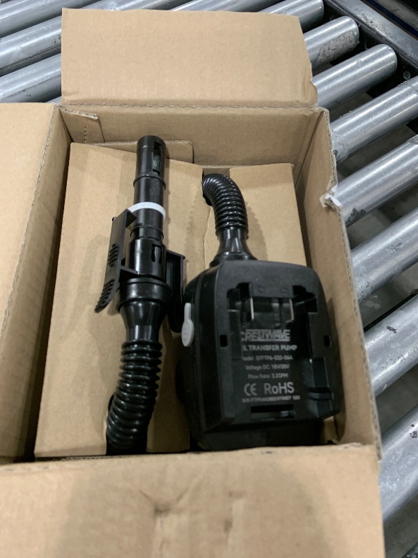 Photo 1 of CrestWave Cordless Fuel Transfer Pump Compatible with DeWalt 20V & Milwaukee 18V Batteries,3.2 GPM Auto-Stop Gas Can Pump, 41" Hose, 4 Adapters, Storage Bag, for Gas, Gasoline, Diesel, Kerosene