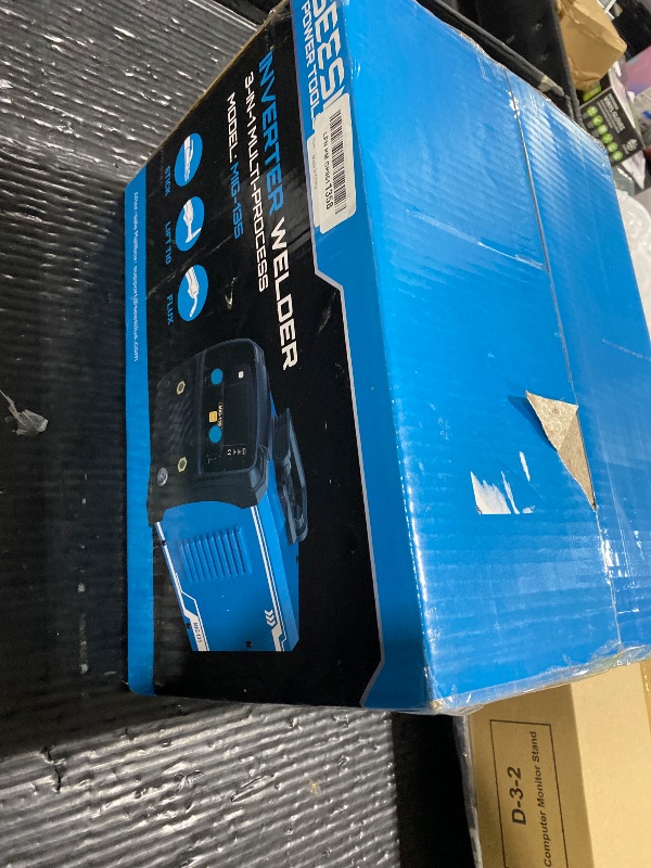 Photo 1 of SEESII 135A MIG Welder 110V - 3-in-1 Gasless Flux Core/Lift TIG/Stick Welding Machine, 7.7lbs Portable IGBT Inverter, Large Digital Display Multi Process Welder