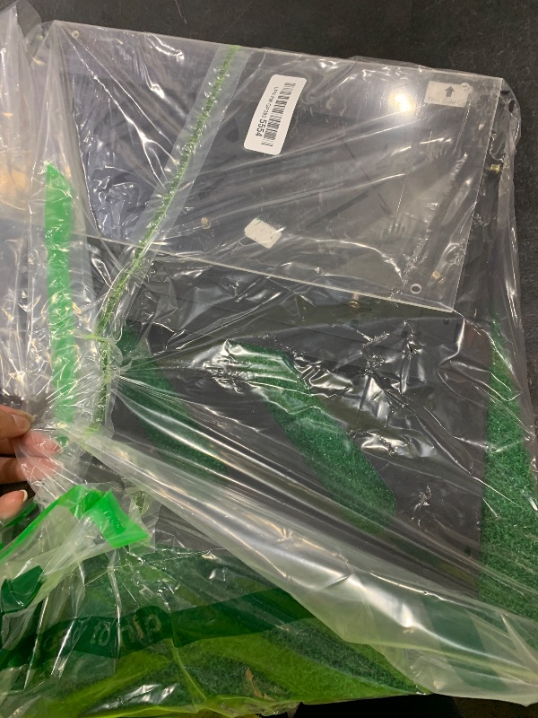 View 2 of ITEM IS MISSING PARTS. UNSURE WHAT PARTS ARE MISSING.--------------------------------------------KULAMOON Golf Simulator Projector Cover, Heavy Duty Floor-Mounted Projector Enclosure with Cooling Fan& Artificial Turf-Total Protection for Your Golf Simulat