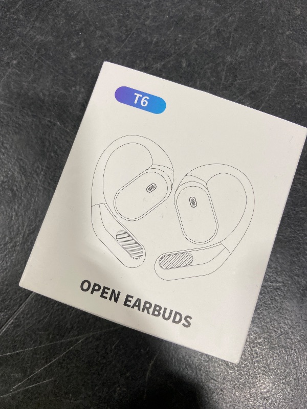 Photo 1 of TRAUSI Open Ear Wireless Earbuds Bluetooth Headphones, 80H Playtime Stereo Ear Buds with ENC Noise Cancelling, Fast Charging, IPX7 Waterproof Sports Earphones with Earhook for Running/Workouts Black
