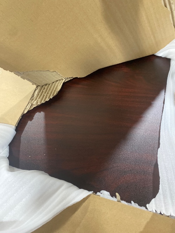 Photo 1 of Flash Furniture 30'' x 48'' Rectangular Mahogany Laminate Table Top with 5'' x 22'' Table Height Bases