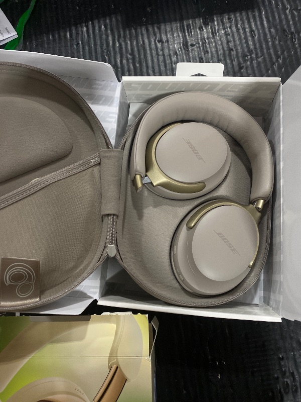 Photo 1 of Bose QuietComfort Ultra Bluetooth Headphones (2nd Gen), Wireless Headphones with Spatial Audio, Over Ear Noise Cancelling with Mic, Up to 30 Hours of Play time, Driftwood Sand - Limited Edition