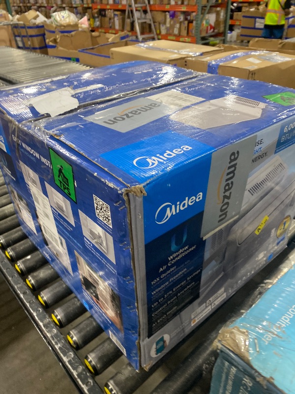 Photo 1 of Midea 6,000 BTU U Shaped Smart Inverter Window Air Conditioner - Cools 250 Sq Ft, Ultra Quiet with Open Window Operation - Alexa/Google Assistant Compatible, 37% Energy Savings, Remote (2026 Edition)