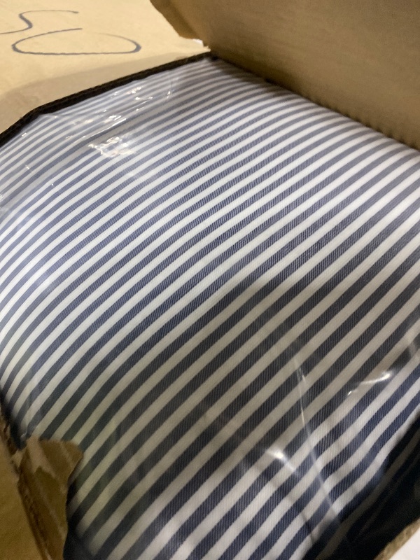 Photo 1 of Linon Harris Navy Blue 2 Piece Nook Cushion Set with 3 Coordinating Accent Pillows by Linon - Only Fits Harris Nook Collection