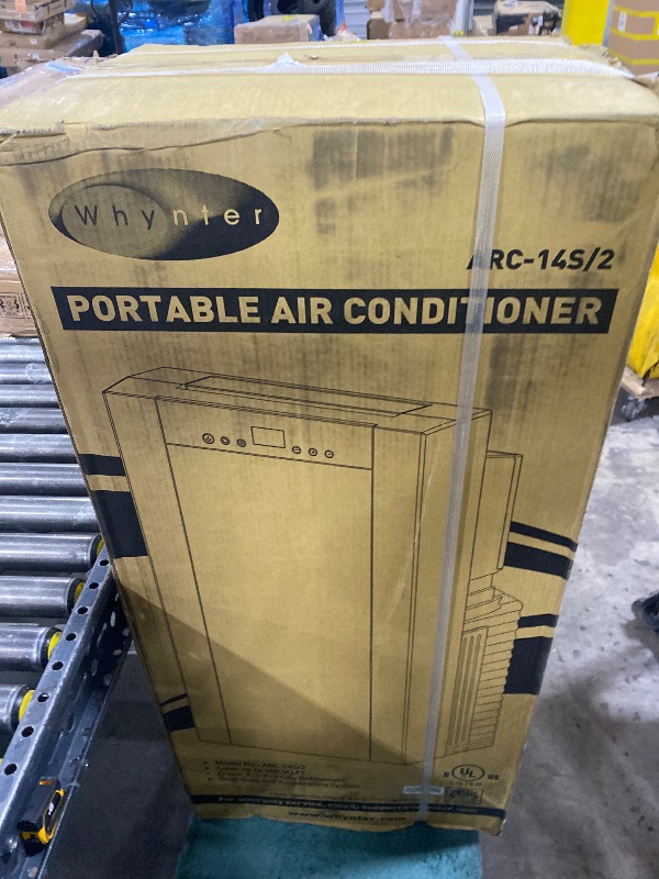View 2 of Whynter Portable Air Conditioner 14,000 BTU with Dual Hose Dehumidifier & Cooling Fan for 500 Sq Ft Rooms, Includes AC Unit Window Kit, ARC-14S (9,500 SACC)