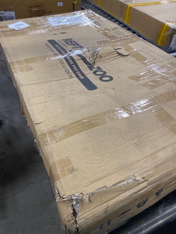 View 2 of REPTI ZOO 120 Gallon PVC Reptile Tank Terrarium, 48x24x24 Reptile Terrarium for Ball Python Snake Bearded Dragon Gecko, Large Reptile Glass Tank with Sliding Door & Screen Ventilation