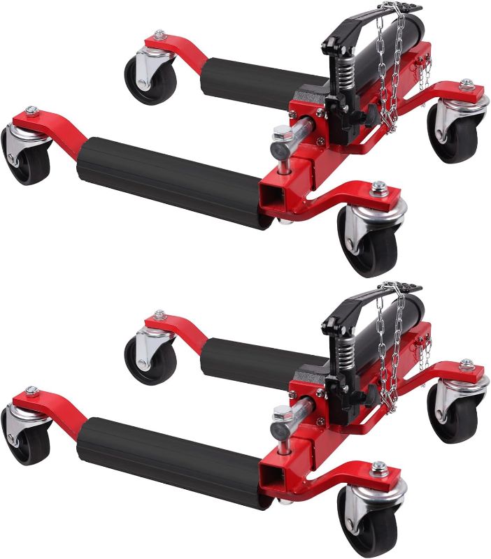 Photo 1 of GarveeTech 2 Pcs Car Wheel Dolly with Hydraulic Tire Jack, 1500 LBS Capacity Trailer Dolly for Vehicle Positioning for Truck RV Trailer, BLUE