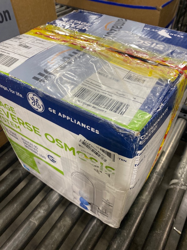 Photo 1 of GE 5-Stage Reverse Osmosis Under Sink Water Filtration System with Faucet, Reduces 95+ Impurities including Lead, Chlorine, Arsenic, Filters FQ18PN, FQ18MN, FQ18RT, GXRV40TBN