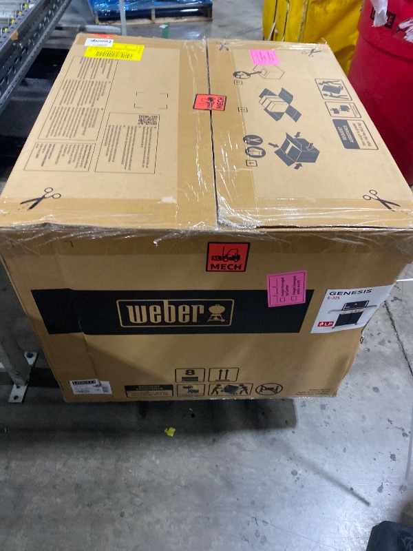 Photo 1 of Weber Genesis E-325 Liquid Propane Gas Grill for Outdoor Cooking, 3 Burners, Black – Porcelain-Enameled, Cast-Iron Grates, PureBlu Burners & Sear Zone