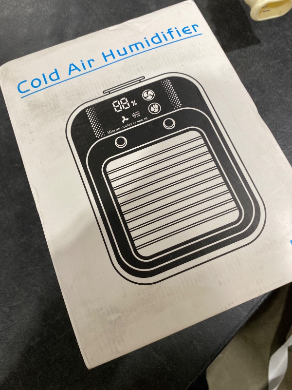 Photo 1 of Portable Air Conditioner, Rechargeable Mini Air Conditioner Evaporative Air Cooler With 2 Speeds, Unit 2 Cool Air Spray, Digital Display Car AC Fan, Portable AC for Car Bedroom Office Camping