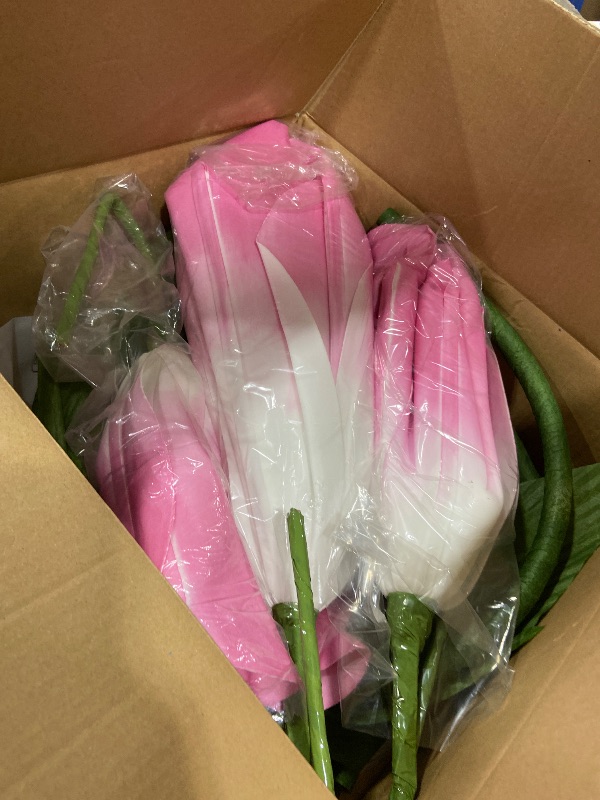 Photo 1 of PUIBTOIV 5.8 Ft Giant Artificial Flowers for Decoration,Large EVA Flower Decor,Wedding Arrangements, Birthday Party Banquet Background,Hotel,Office,Window Display(Pink)