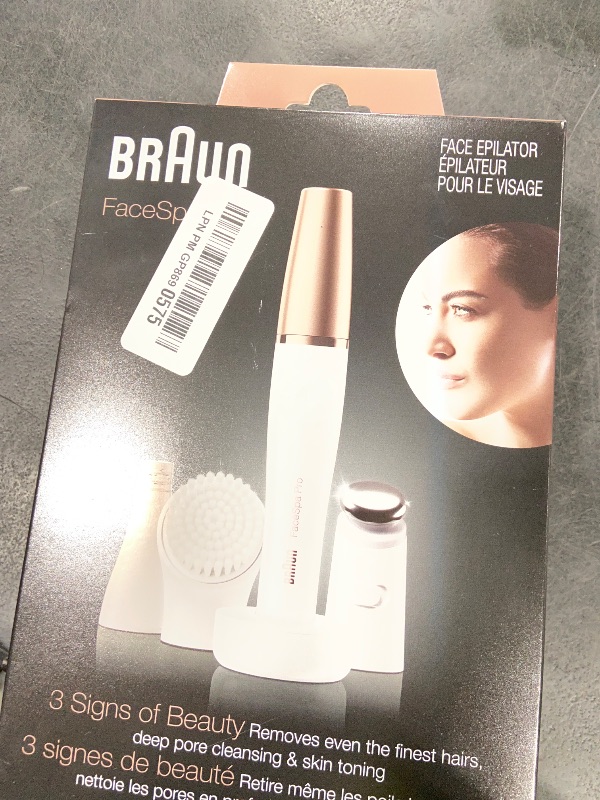 View 2 of Braun Face Epilator Facespa Pro 911, Facial Hair Removal for Women, Hair Removal Device, 3-in-1 Epilating, Cleansing Brush and Skin Toning with 3 Extras