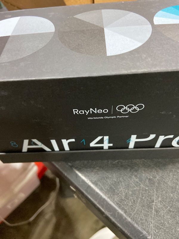 Photo 1 of RayNeo Air 4 Pro AR/XR Glasses - 201" HDR10 Video Display, Vision 4000 Chip, Audio by Bang & Olufsen, 3D Movies & Gaming Smart Glasses for iPhone 17,16,15/Android/Switch 2/Mac/PS4/5-4 Pro