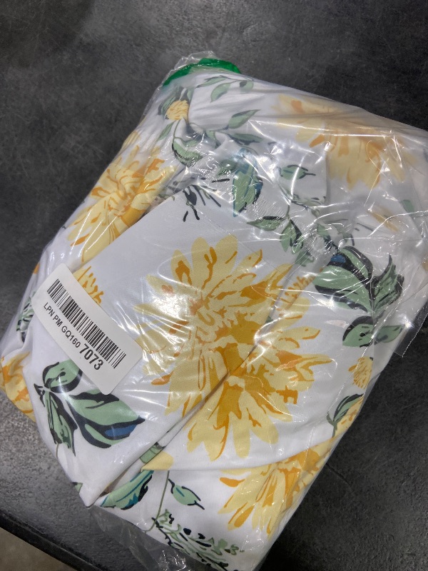 Photo 1 of GINKANA Maternity Tankini Swimsuit Two Pieces Bathing Suits Maternity Swimwear Cute Ruffle Hem Pregnancy Swim Suits,Yellow Floral,L
