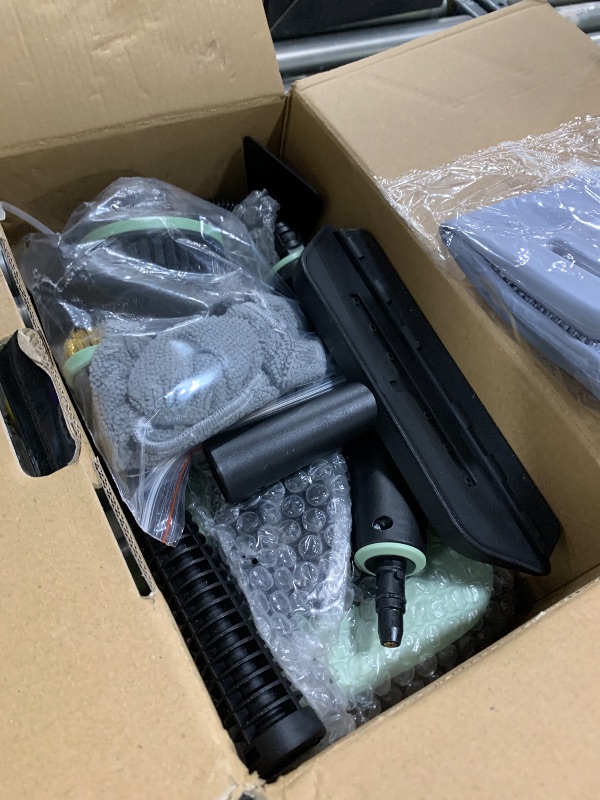 Photo 1 of Steam Cleaner, Portable Steamer for Cleaning with 16pcs Accessories, 6-Level Adjustable and 15s Heat-Up, Handheld Steam Cleaner for Home, Tile, Dirt, Grout, Grease, Car Detailing