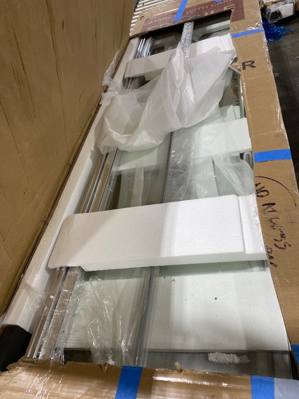 Photo 1 of 42X 72 INCH GLASS SHOWER DOOR BSURHSED NICKLE 