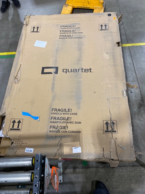Photo 1 of Quartet Easel, Magnetic, 6' x 4', Reversible, Whiteboard/Flipchart, Prestige 2 Mobile Presentation, Graphite Frame (ECM64P2)