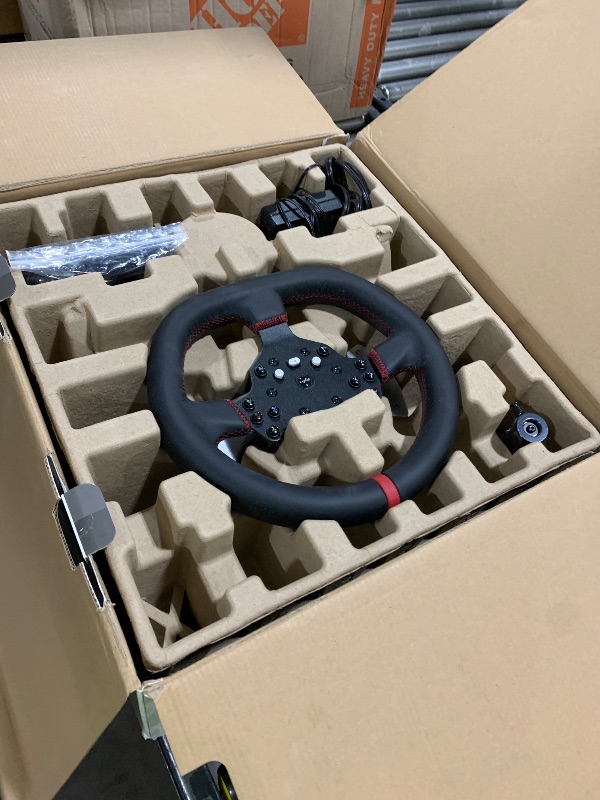 Photo 1 of PXN V10 Ultra Direct Drive Racing Wheel, 3.2Nm Force Feedback, Hall Effect Metal Pedals, 4 Aluminum Paddle Shifters, Sim Racing Wheel for PC, PS4, Xbox Series X|S & Xbox One