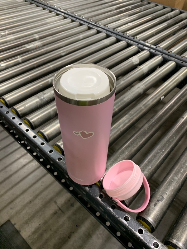 Photo 1 of Papablic 360° CapsuleChill Breastmilk Cooler for 36H Safe Storage, Portable Breast Milk Chiller for Working Mom, 20oz Travel Cooler with 2pcs Stainless Steel Baby Bottles, Sakura Pink