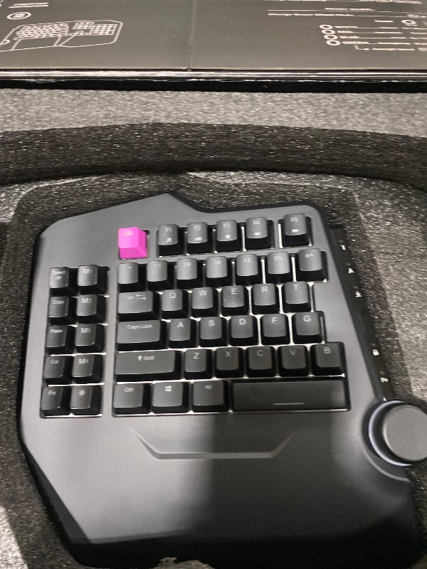 Photo 1 of Cloud Nine C989M Ergonomic Mechanical Keyboard for PC - Kailh Tactile Brown Switches - RGB Light Up LED Backlit with USB - Ergo Split Key Board with Macro