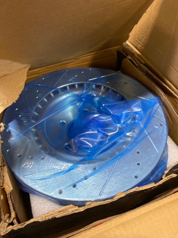 Photo 1 of A-Premium 14.18 inch (360mm) Front Drilled and Slotted Disc Brake Rotors Compatible with Select Land Rover Model - Range Rover 2014-2017, Range Rover Sport 2006-2017, LR4, Discovery