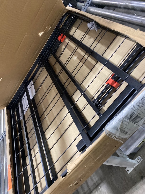 Photo 1 of Basics Foldable 14 Metal Platform Bed Frame with Tool-Free Assembly No Box Spring Needed - King
