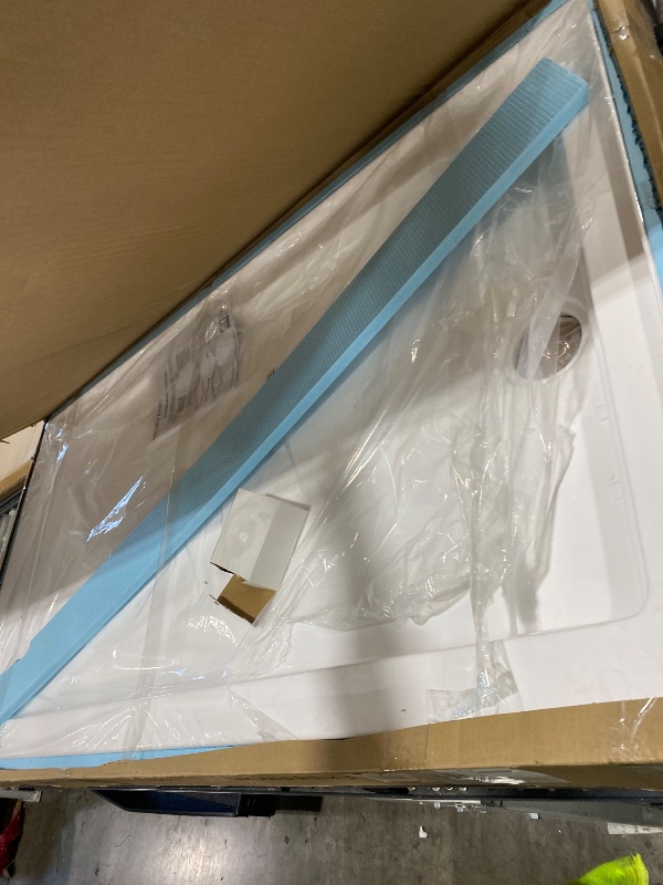 Photo 1 of MORVANO 32 x 60 Shower Base with Right Drain and Removable Stainless Cover,Shower Pan Kit Non-Slip in White