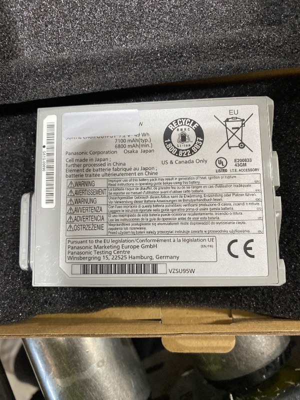 Photo 1 of FZ-VZSU95W 49Wh Tablet Replacement Battery For Panasonic Toughpad FZ-B1 FZ-B2 FZ-M1 FZ-M1C Series FZ-VZSU0JW FZ-VZSU0HW FZ-VZSU94 FZ-VZSU94W FZ-VZSU94JS FZ-VZSU94R FZ-VZSU94K FZ-VZSU95 FZ-VZSU95JS