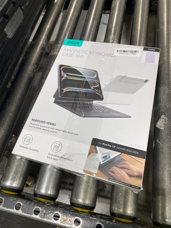 Photo 1 of [Upgraded] ESR iPad Pro 13 Inch Case with Keyboard (M5/M4, 2025/2024), iPad Pro 13 Keyboard Case with Magnetic Stand, Portrait/Raised Modes for iPad Pro 13, Removable, Rebound 360 Series, Pirple