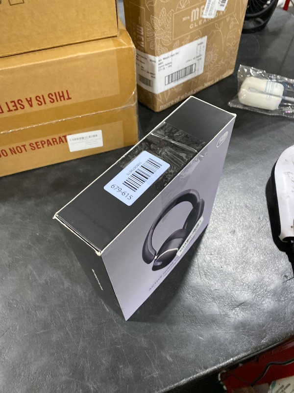 Photo 1 of Active Noise Cancelling Headphones, 120H Playtime Bluetooth Over Ear Headphones, Bluetooth 6.0 Wireless Headset with Display, 6 ENC Mic, Hi-Res Audio, Transparency Mode for Travel Game Black