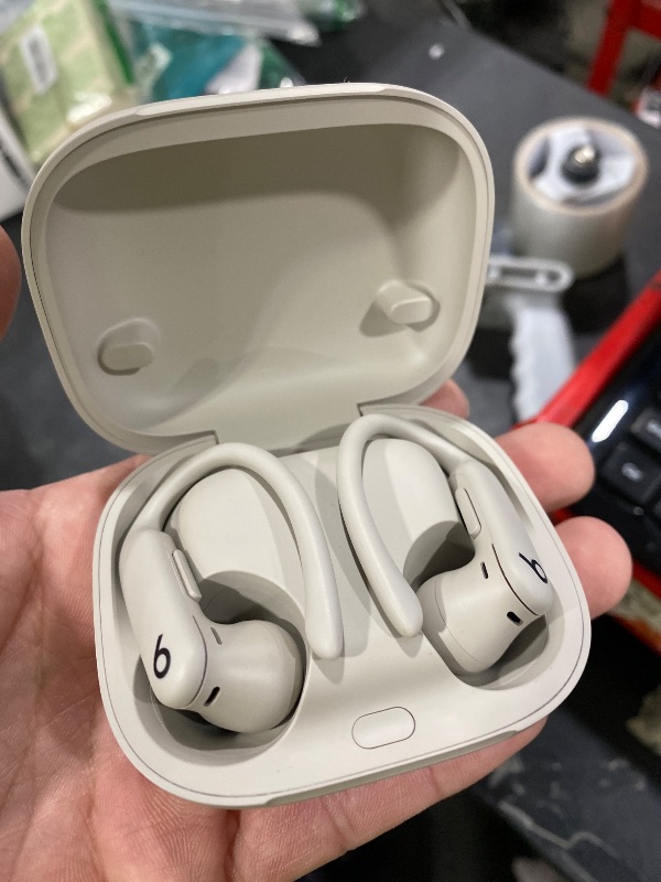 Photo 1 of Beats Powerbeats Pro 2 - Wireless Noise Cancelling Workout Earbuds with Secure- Fit Earhooks, Up to 45-Hour Battery with Charging Case, Sweat & Water Resistant, Heart Rate Monitoring - Quick Sand