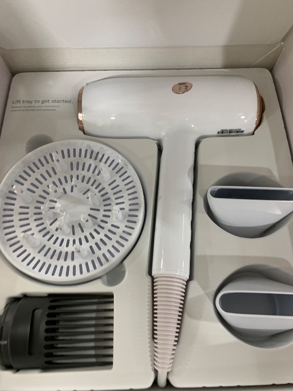 Photo 1 of T3 Featherweight StyleMax Professional Ionic Hair Dryer with Custom Heat Automation & 4 Attachments, Fast Drying, Lightweight with 5 Heat & 3 Speed Settings, 2 Concentrators, Diffuser & Smoothing Comb