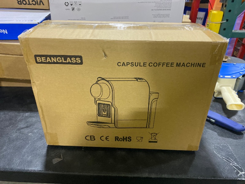Photo 1 of beanglass Mini Espresso Machine Compatible for NS Original Line Pods, Compact Capsule Coffee Maker with 20 Bar High Pressure Pump, 22 oz Removable Water Tank