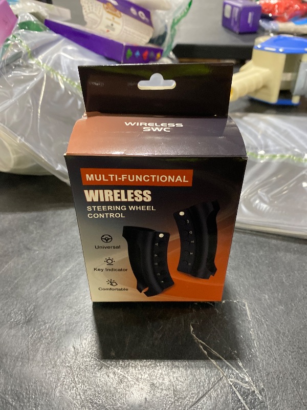 Photo 1 of Y-METDRIVING Wireless Steering Wheel Remote Control with Signal Indicator, only supports Portable Car Stereo and other Android Car Stereo,Bluetooth Interface Function Control