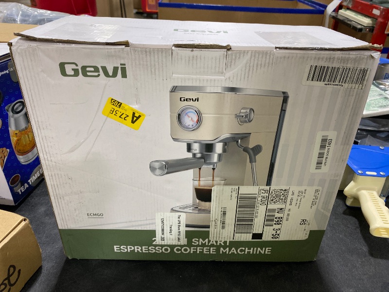 View 3 of Gevi Commercial Espresso and Coffee Makers, Professional Espresso Maker Latte Machine with Milk Frother, Stainless Steel Expresso Coffee Machines for Home, Compact Cappuccino Machine, Great Gift