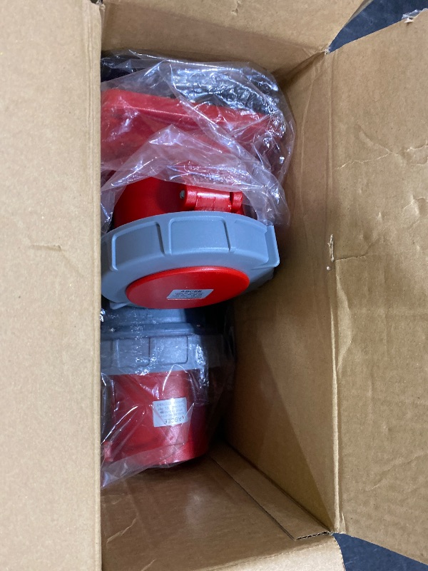 Photo 1 of 1Set 125A 4Pin Male+Famale Flush-Mounted Receptacle Connector(Compatible with 100amp),Industrial Waterproof Concealed Socket,IP67 Aviation 3phase Plug&Socket,IEC60309 3P+E 6H