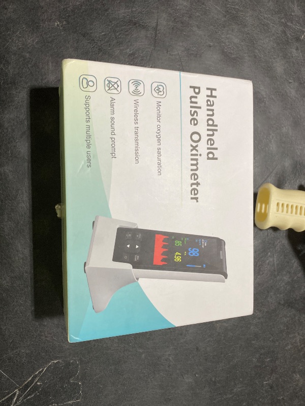 Photo 1 of Pulse Oximeter Fingertip Handheld Pulse Oximeter Overnight Blood Oxygen Saturation Monitor for SpO2 and Pulse Rate Continuous Monitoring Monitor & Adult Finger Spot