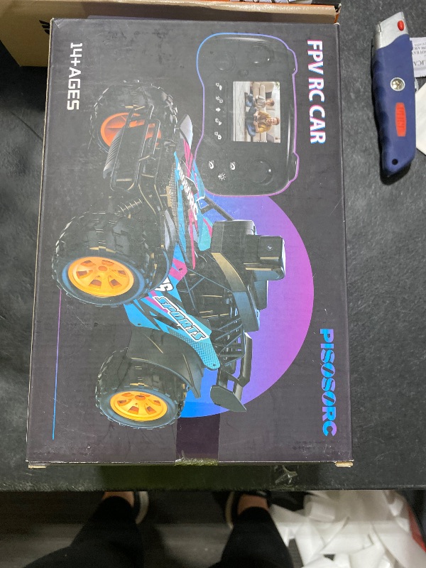 Photo 1 of RC Car with Camera, 2.4GHz Remote Control Truck with 2.8”LCD Screen & 60° Adjustable Camera, Live Video, APP/Radio Dual Control, 2 Speeds, Rechargeable Off-Road RC Cars, Gift for Adults and Kids