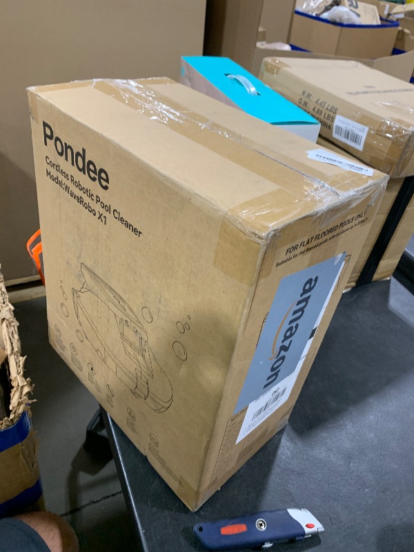 Photo 1 of Pondee X1 Robotic Pool Vacuum, Cordless Pool Cleaner with 120-Min Runtime, Auto-Parking, 2.5h Fast Charging, for Above-Ground & Flat-Bottom Inground Pools up to 850 sq.ft