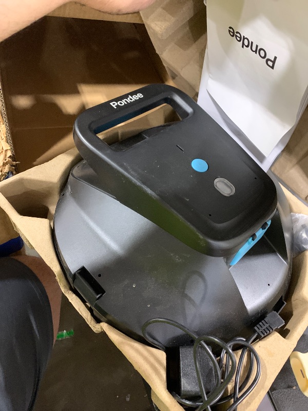 Photo 1 of Pondee X1 Robotic Pool Vacuum, Cordless Pool Cleaner with 120-Min Runtime, Auto-Parking, 2.5h Fast Charging, for Above-Ground & Flat-Bottom Inground Pools up to 850 sq.ft