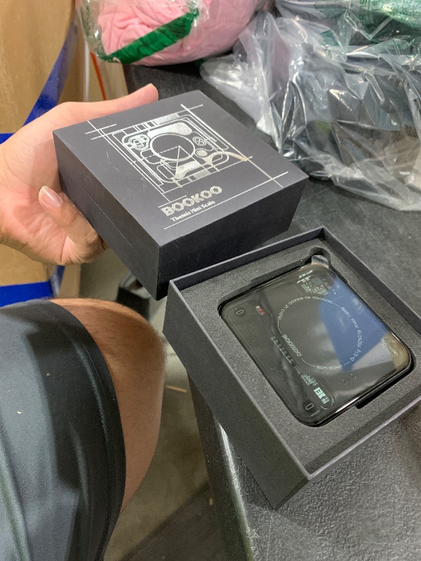 Photo 1 of BOOKOO Coffee Scale Espresso Scale with Timer Mini Digtial Coffee Scale Rechargeable with Auto Mode Flow Rate Mode for Coffee Extraction Scale for Coffee APP Bluetooth Connection Coffee Bean Scale