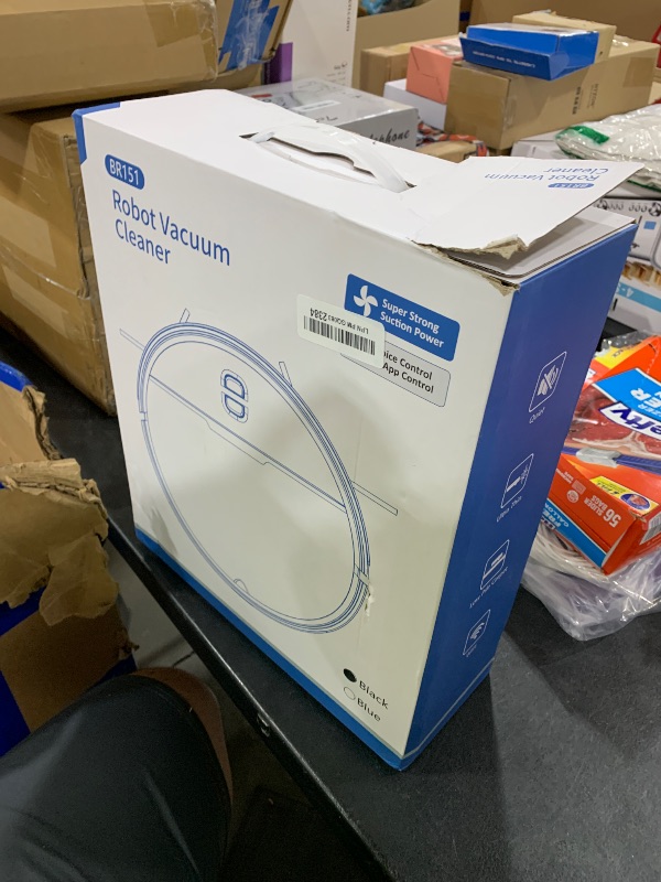 Photo 1 of Robot Vacuum and Mop Combo, 2300Pa Strong Suction, 2-in-1 Dust Box and Water Tank, Works with Alexa/Google Assistant, Long Runtime, Schedule, Quiet, Ideal for Hard Floors, Low-Pile Carpets and Pets