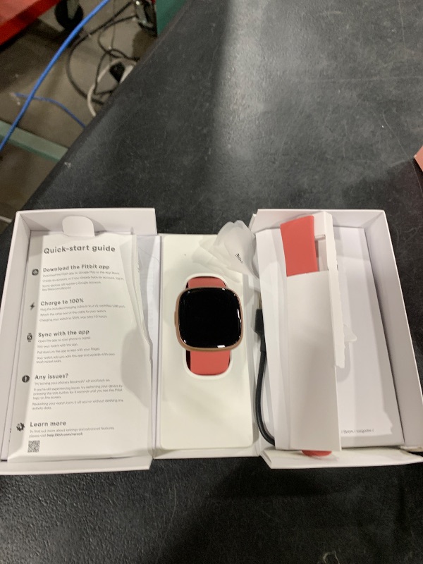 View 4 of NON-FUNCTIONAL, PARTS ONLY --------------------------------------------------------------------------------------Fitbit Versa 4 Fitness Smartwatch with Daily Readiness - 3-Month Google Health Premium Membership Included - GPS, 24/7 Heart Rate, 40+ Exercis