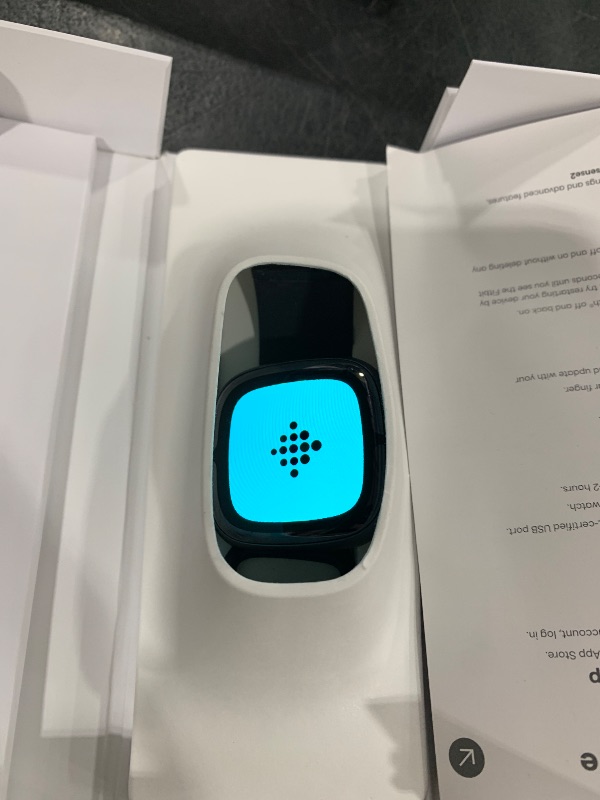 Photo 1 of Fitbit Sense 2 Advanced Health and Fitness Smartwatch with Stress and Sleep Tools - 3-Month Google Health Premium Membership Included - ECG App, SpO2, 24/7 Heart Rate, and GPS - Shadow Grey/Graphite