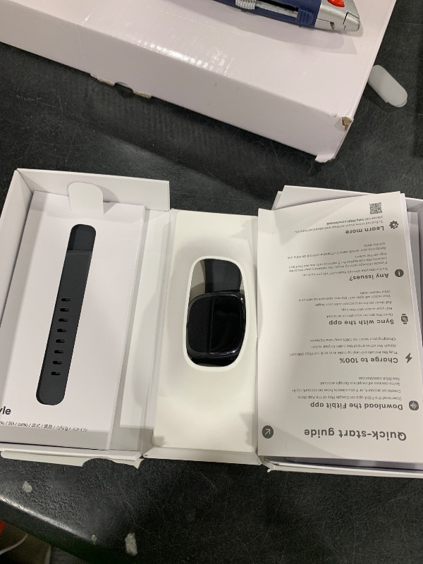 Photo 1 of Fitbit Sense 2 Advanced Health and Fitness Smartwatch with Stress and Sleep Tools - 3-Month Google Health Premium Membership Included - ECG App, SpO2, 24/7 Heart Rate, and GPS - Shadow Grey/Graphite