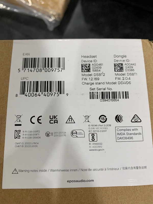 Photo 1 of EPOS Impact 1061T ANC - Premium Open Office Headset with Hybrid Adaptive ANC, EPOS AI™ Microphone Technology, and Multipoint Connectivity