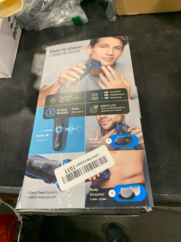 Photo 1 of Braun Electric Shaver for Men, Series 5 5150cs, Wet & Dry Razor, Turbo Shaving Mode, Foil Shaver, with Beard Trimmer, Body Groomer and Charging Stand, Blue